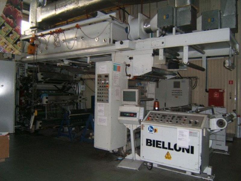 Used Bielloni Castello S.p.A.  BIELLONI MILLENIUM SABA 6/1200 AVV 80 DX Flexographic printing machine for Sale (Trading Premium) | NetBid Industrial Auctions